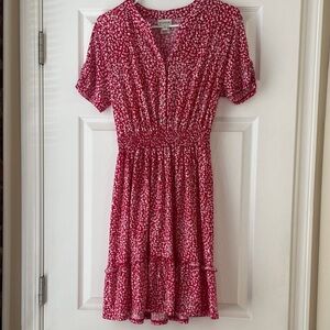 Enfocus Studio Red and White Flower Dress